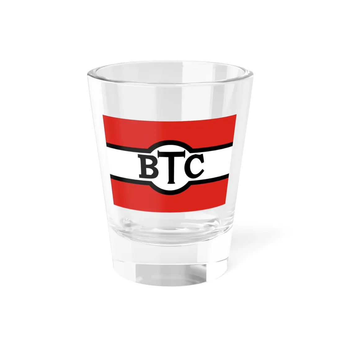 House flag of British Tanker Company 1915-1927 (United Kingdom) Shot Glass 1.5oz 1.5oz - Go Mug Yourself