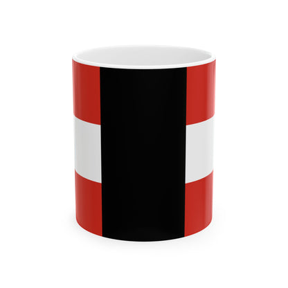 House flag of Canada Steamship Lines Ltd 1951 (Canada) White Coffee Mug-11oz-Go Mug Yourself
