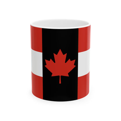 House flag of Canada Steamship Lines Ltd (Canada) White Coffee Mug-11oz-Go Mug Yourself