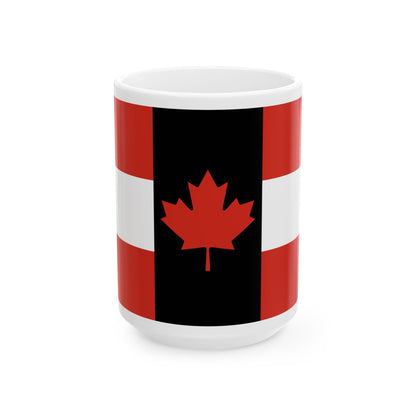 House flag of Canada Steamship Lines Ltd (Canada) White Coffee Mug-15oz-Go Mug Yourself