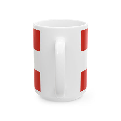 House flag of Canada Steamship Lines Ltd (Canada) White Coffee Mug-Go Mug Yourself