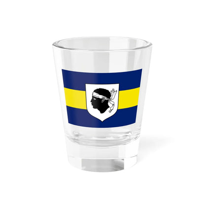 House Flag of Corsica Ferries - Sardinia Ferries (France) Shot Glass 1.5oz 1.5oz - Go Mug Yourself