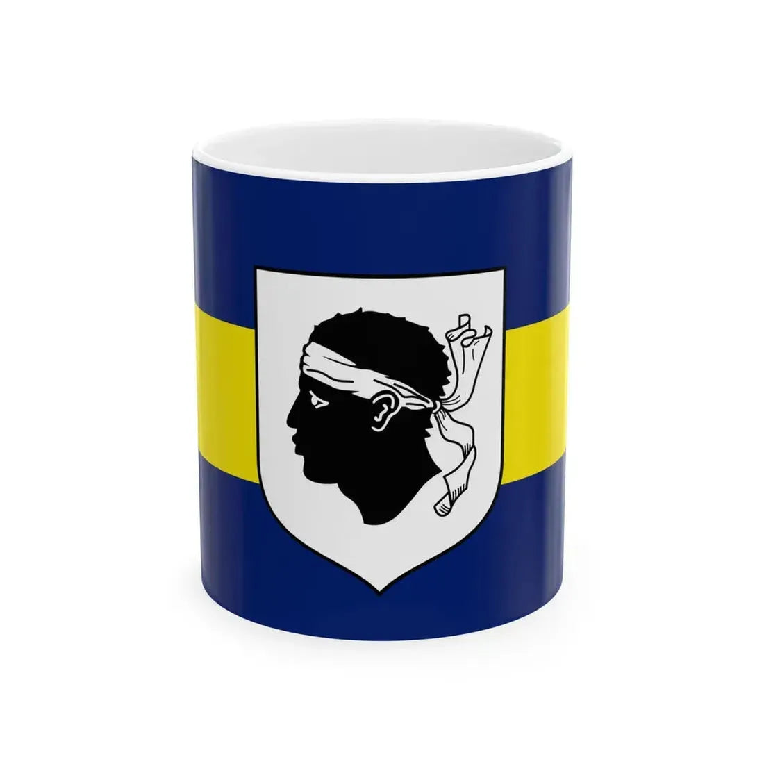 House Flag of Corsica Ferries - Sardinia Ferries (France) White Coffee Mug 11oz - Go Mug Yourself