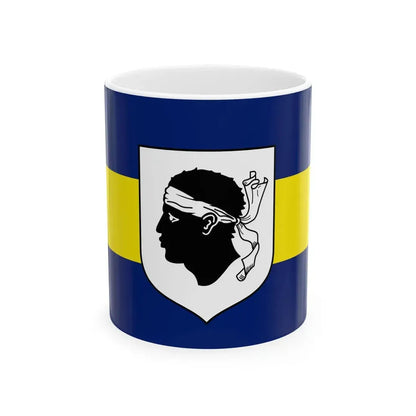 House Flag of Corsica Ferries - Sardinia Ferries (France) White Coffee Mug 11oz - Go Mug Yourself