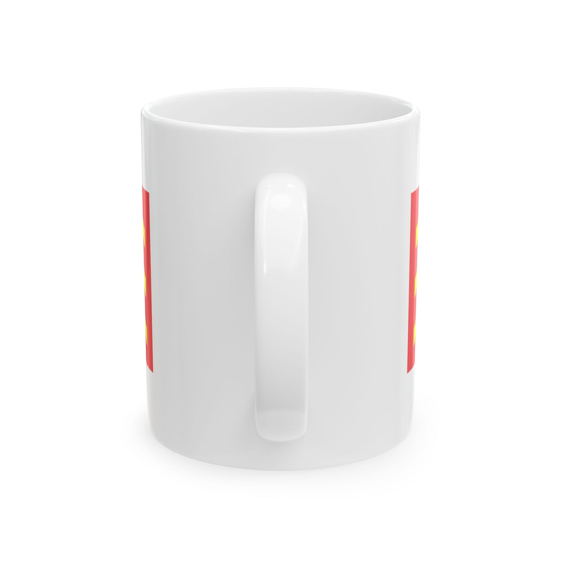 House Flag of COSCO 1960 - 1993 (China) White Coffee Mug-Go Mug Yourself
