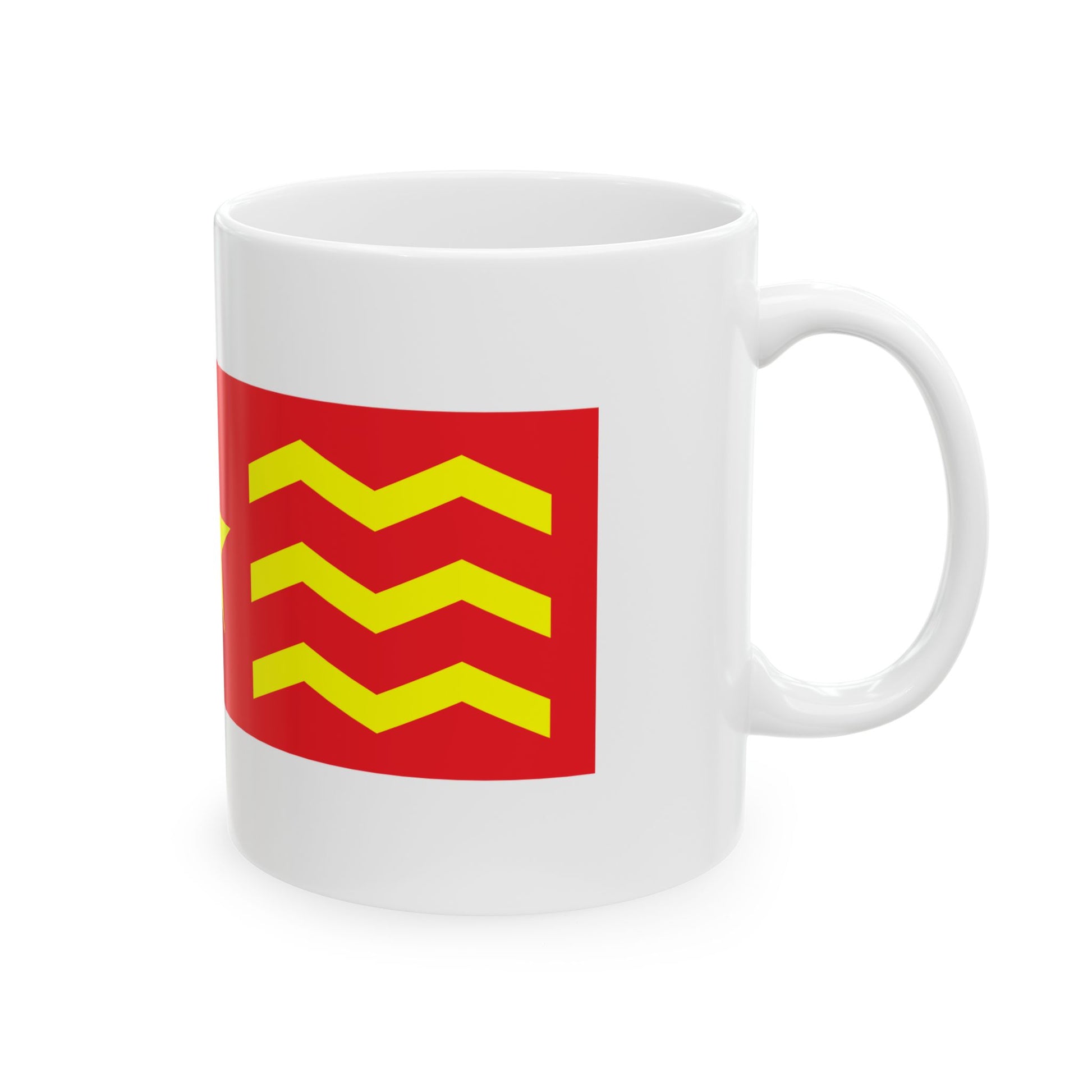 House Flag of COSCO 1960 - 1993 (China) White Coffee Mug-Go Mug Yourself