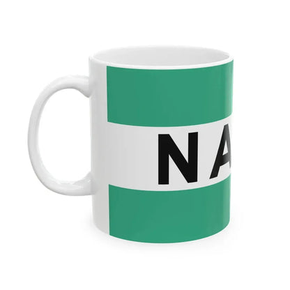 House flag of Holland America Line 1873-1971 (Netherlands) White Coffee Mug - Go Mug Yourself