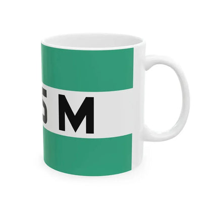 House flag of Holland America Line 1873-1971 (Netherlands) White Coffee Mug - Go Mug Yourself