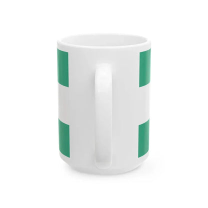 House flag of Holland America Line 1873-1971 (Netherlands) White Coffee Mug - Go Mug Yourself
