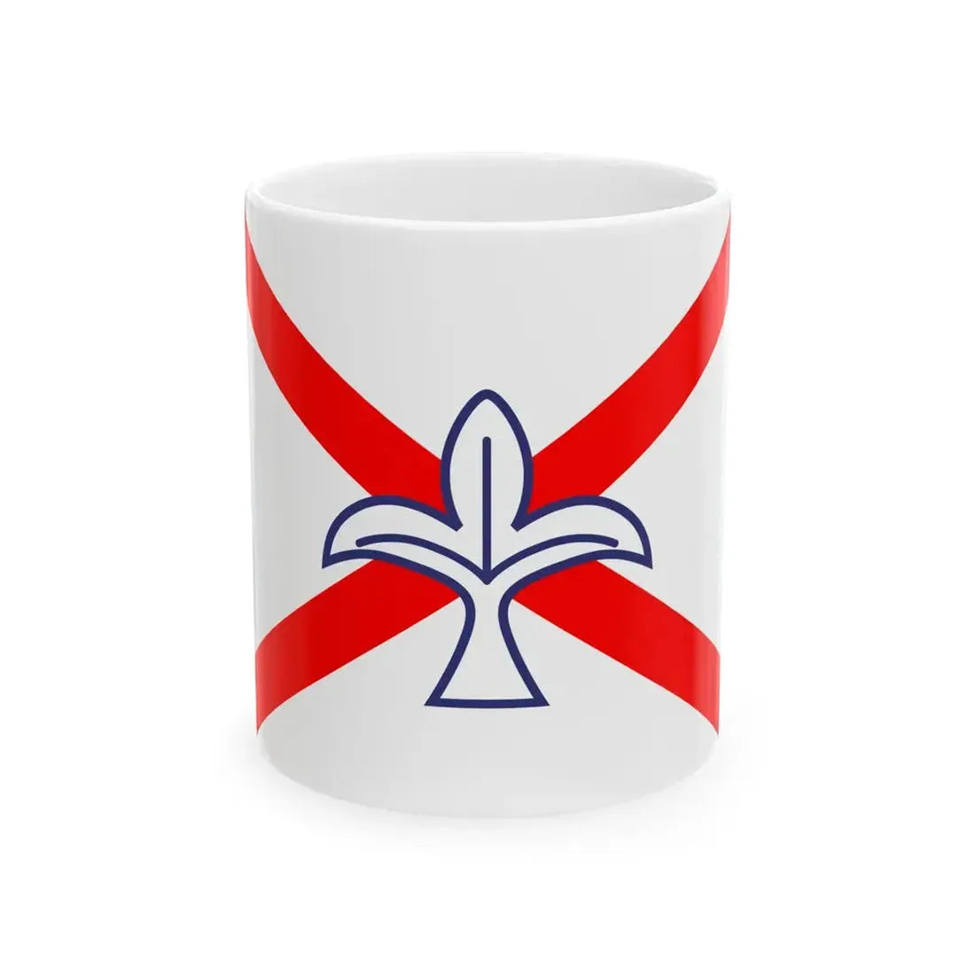 House flag of Irish Continental Line 1973-1978 (Ireland) White Coffee Mug 11oz - Go Mug Yourself