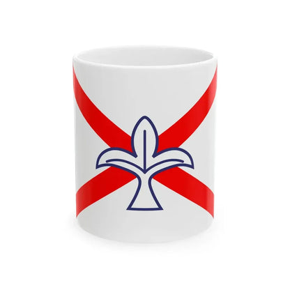 House flag of Irish Continental Line 1973-1978 (Ireland) White Coffee Mug 11oz - Go Mug Yourself