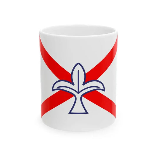 House flag of Irish Continental Line 1973-1978 (Ireland) White Coffee Mug 11oz - Go Mug Yourself