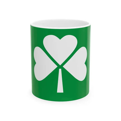 House flag of Irish Continental Line 1978-1988 (Ireland) White Coffee Mug 11oz - Go Mug Yourself