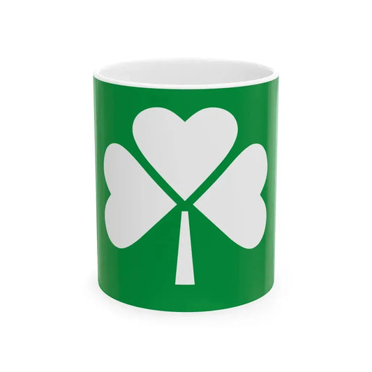 House flag of Irish Continental Line 1978-1988 (Ireland) White Coffee Mug 11oz - Go Mug Yourself