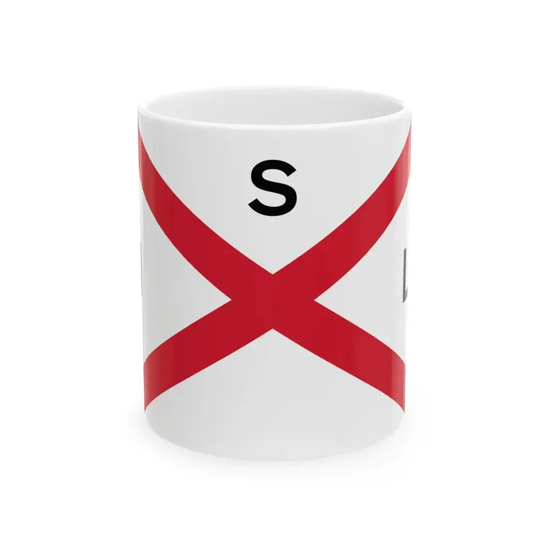 House flag of Irish Shipping Limited 1941-1947 (Ireland) White Coffee Mug 11oz - Go Mug Yourself