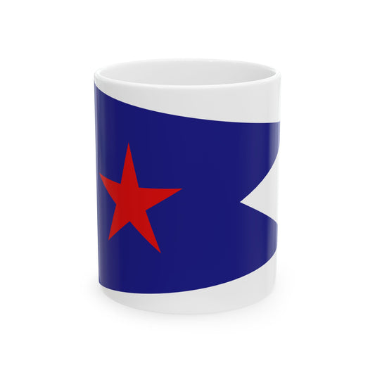 House flag of Kermit Line 1835-1867 (United States) White Coffee Mug-11oz-Go Mug Yourself