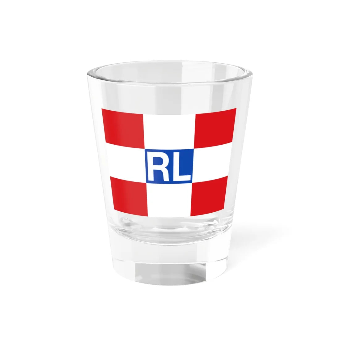 House flag of Rotterdamsche Lloyd (Netherlands) Shot Glass 1.5oz 1.5oz - Go Mug Yourself