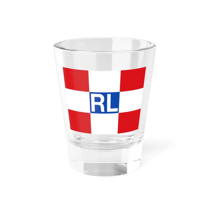 House flag of Rotterdamsche Lloyd (Netherlands) Shot Glass 1.5oz 1.5oz - Go Mug Yourself