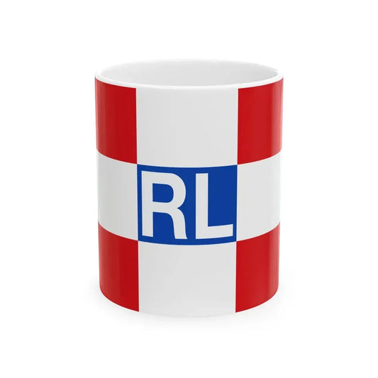 House flag of Rotterdamsche Lloyd (Netherlands) White Coffee Mug 11oz - Go Mug Yourself