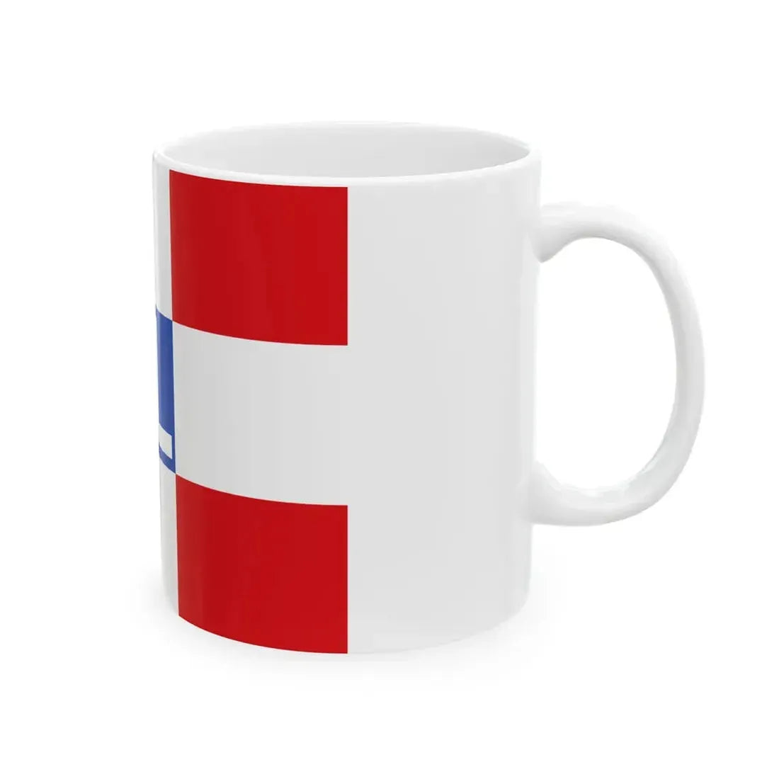 House flag of Rotterdamsche Lloyd (Netherlands) White Coffee Mug - Go Mug Yourself