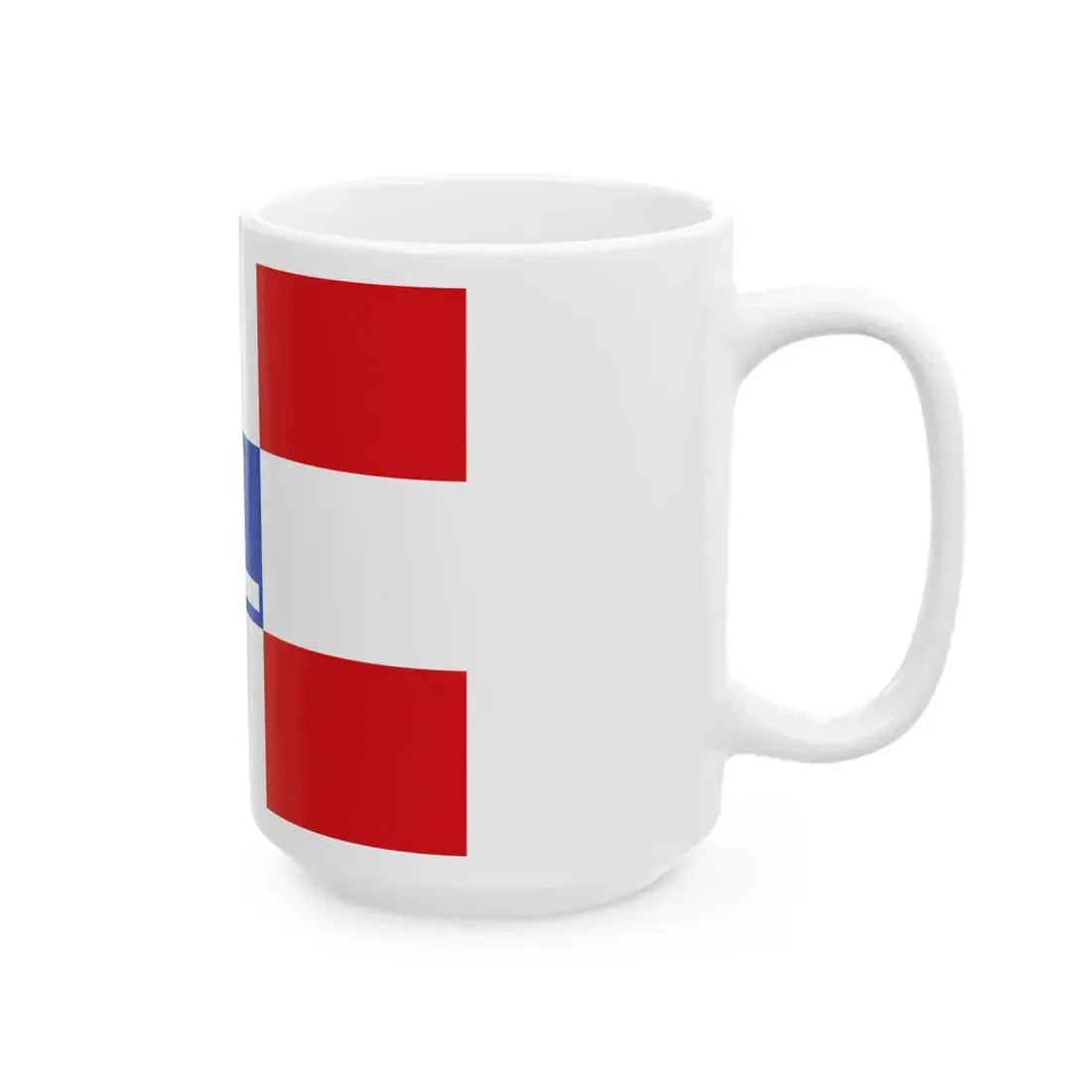 House flag of Rotterdamsche Lloyd (Netherlands) White Coffee Mug - Go Mug Yourself