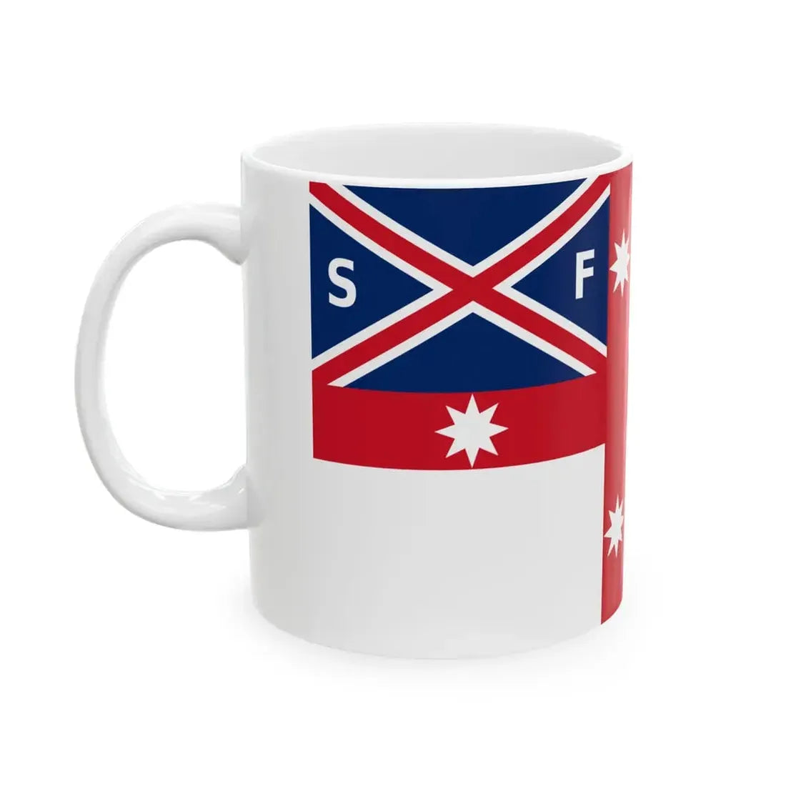 House flag of Sydney Ferries (Australia) White Coffee Mug - Go Mug Yourself