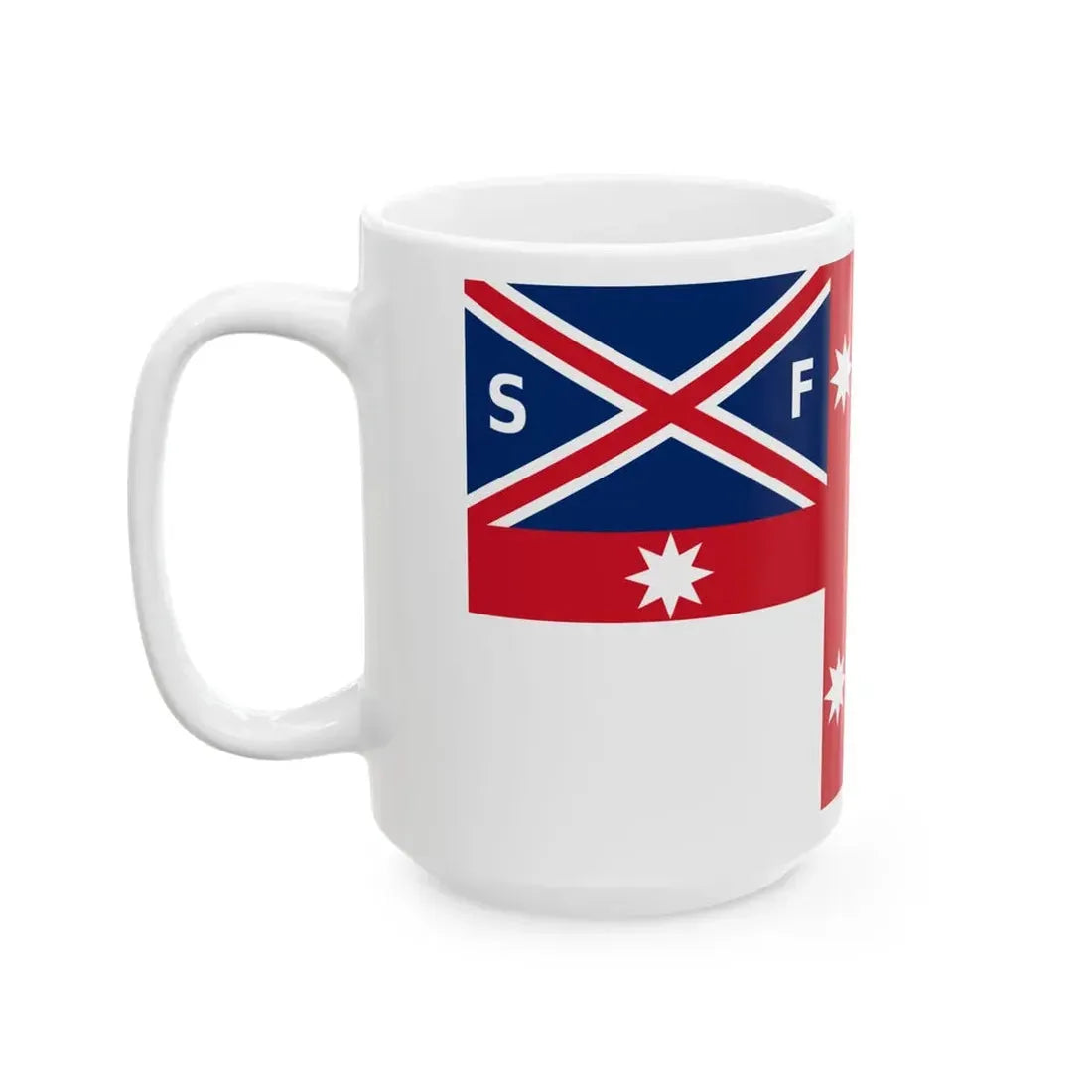 House flag of Sydney Ferries (Australia) White Coffee Mug - Go Mug Yourself