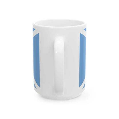 House flag of the Argentine Overseas Shipping Fleet FANU (Argentina) White Coffee Mug - Go Mug Yourself