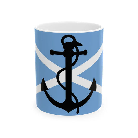 House flag of the Argentine Shipping Lines Company ELMA (Argentina) White Coffee Mug 11oz - Go Mug Yourself