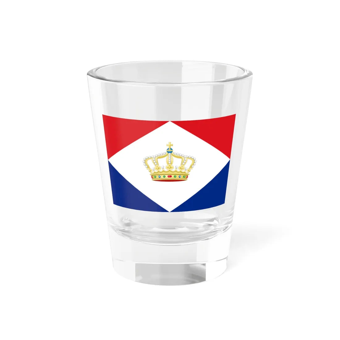 House Flag of the Batavian Oil Company (Indonesia) Shot Glass 1.5oz 1.5oz - Go Mug Yourself