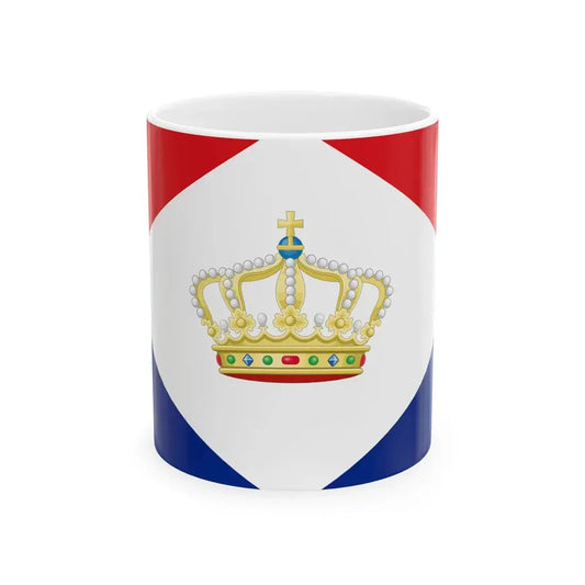 House Flag of the Batavian Oil Company (Indonesia) White Coffee Mug 11oz - Go Mug Yourself