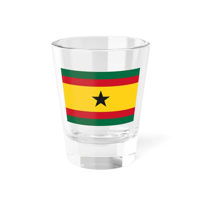 House Flag of the Black Star Line Ghana (Ghana) Shot Glass 1.5oz 1.5oz - Go Mug Yourself