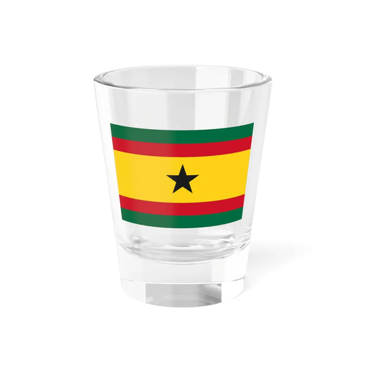 House Flag of the Black Star Line Ghana (Ghana) Shot Glass 1.5oz 1.5oz - Go Mug Yourself