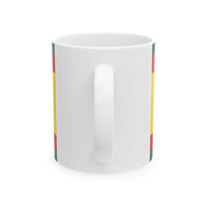 House Flag of the Black Star Line Ghana (Ghana) White Coffee Mug - Go Mug Yourself