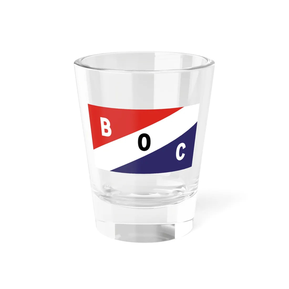 House flag of the Burmah Oil Company (United Kingdom) Shot Glass 1.5oz 1.5oz - Go Mug Yourself