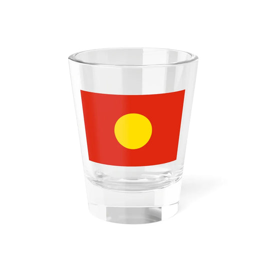 House Flag of the China Merchants Group 1873 - 1942 (China) Shot Glass 1.5oz 1.5oz - Go Mug Yourself