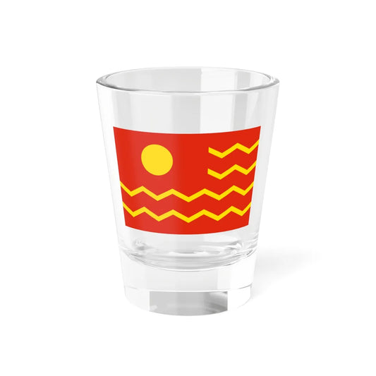 House Flag of the China Merchants Group 1942 - 1951 (China) Shot Glass 1.5oz 1.5oz - Go Mug Yourself