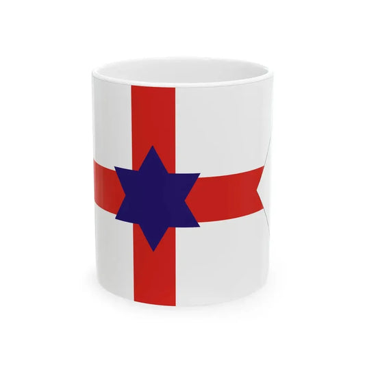 House flag of the Cork Steamship Company (Ireland) White Coffee Mug 11oz - Go Mug Yourself