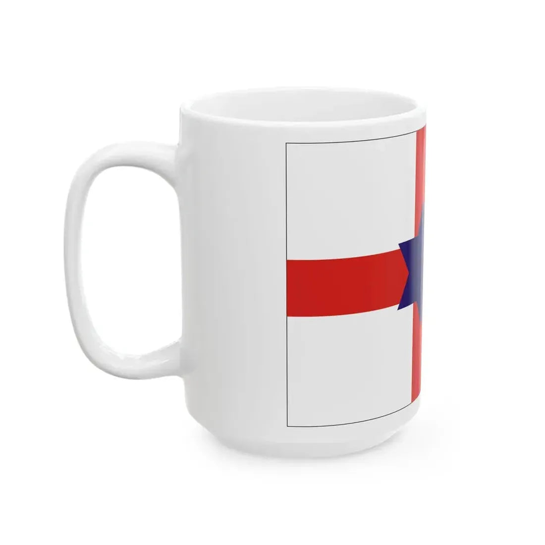 House flag of the Cork Steamship Company (Ireland) White Coffee Mug - Go Mug Yourself