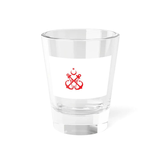 House flag of the Denizcilik Bankası (Turkey) Shot Glass 1.5oz 1.5oz - Go Mug Yourself