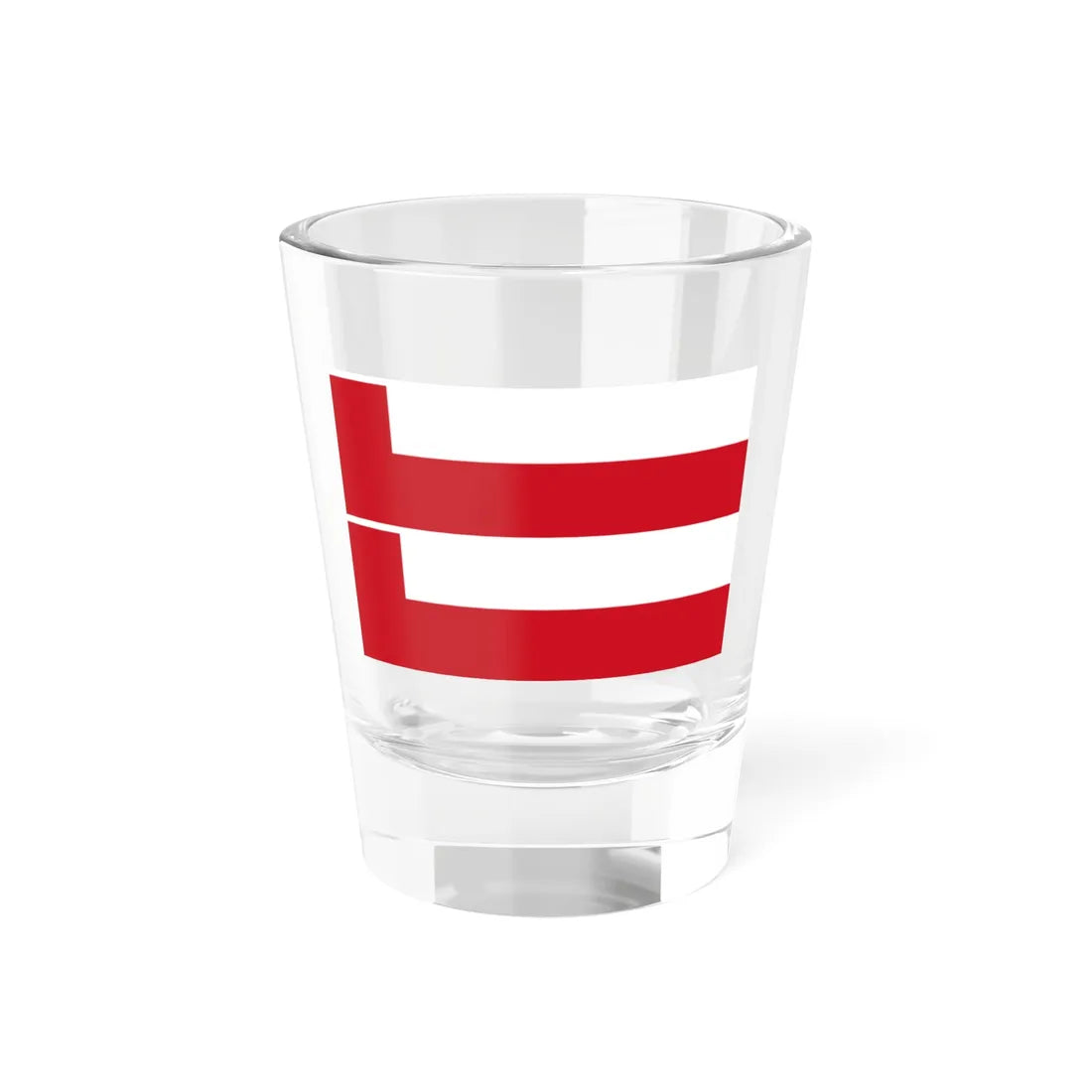 House flag of the Lübeck Linie (Germany) Shot Glass 1.5oz 1.5oz - Go Mug Yourself