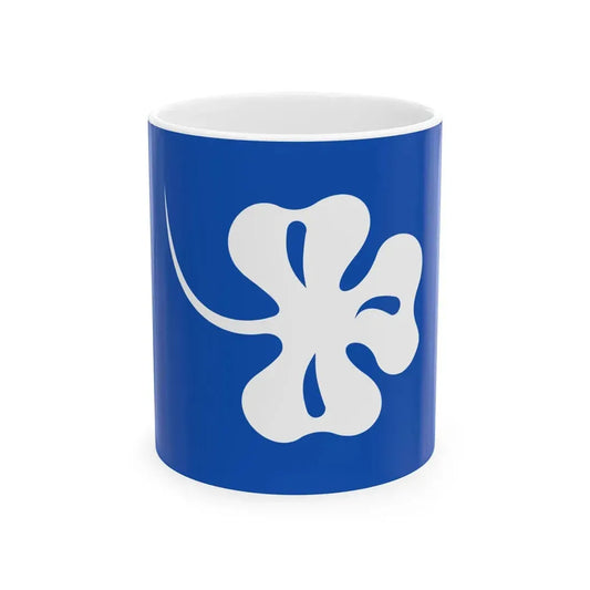 House flag of the Lord Line Irish Shipowners Company (Ireland) White Coffee Mug 11oz - Go Mug Yourself