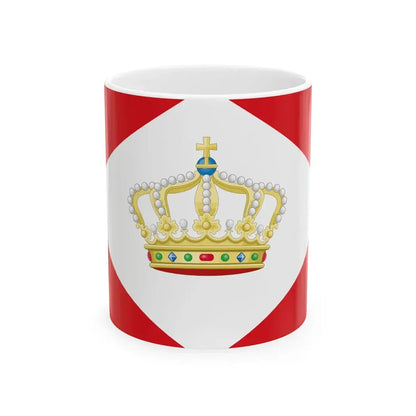 House Flag of the Royal Packet Navigation Company KPM (Indonesia) White Coffee Mug 11oz - Go Mug Yourself