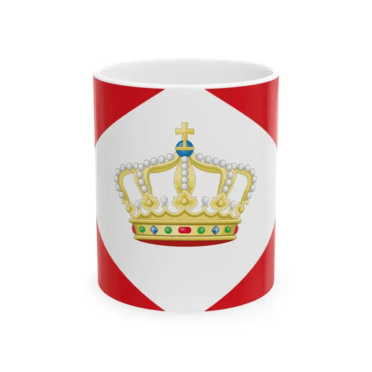 House Flag of the Royal Packet Navigation Company KPM (Indonesia) White Coffee Mug 11oz - Go Mug Yourself