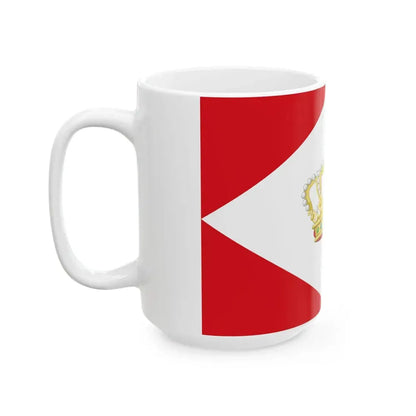 House Flag of the Royal Packet Navigation Company KPM (Indonesia) White Coffee Mug - Go Mug Yourself