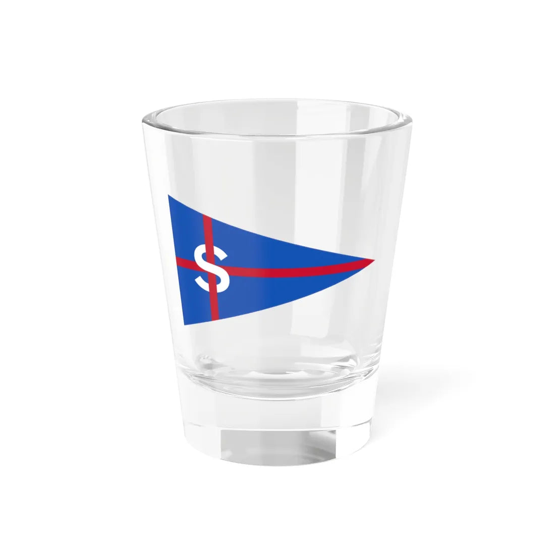 House flag of the Shamrock Shipping Company (United Kingdom) Shot Glass 1.5oz 1.5oz - Go Mug Yourself
