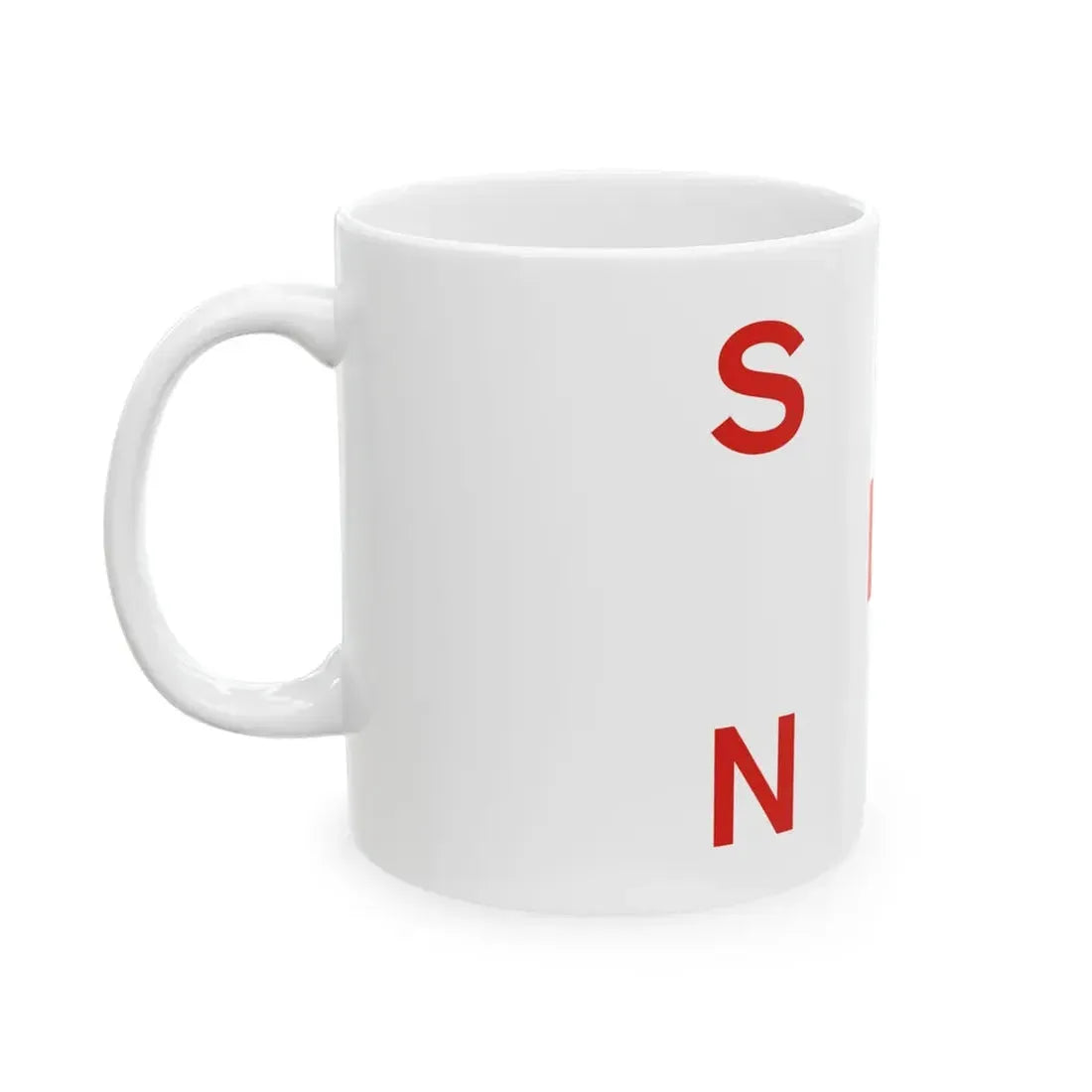 House flag of the Sligo Steam Navigation Company (Ireland) White Coffee Mug - Go Mug Yourself
