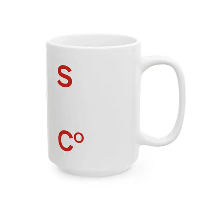 House flag of the Sligo Steam Navigation Company (Ireland) White Coffee Mug - Go Mug Yourself