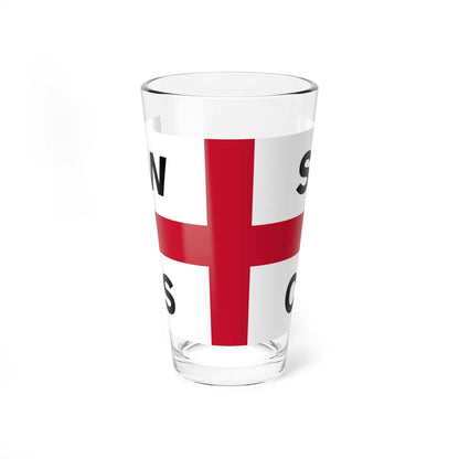 House flag of the Waterford Steamship Company (Ireland) Pint Glass 16oz 16oz - Go Mug Yourself