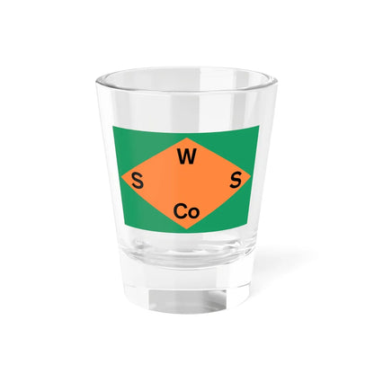 House flag of the Wexford Steamship Company (Ireland) Shot Glass 1.5oz 1.5oz - Go Mug Yourself